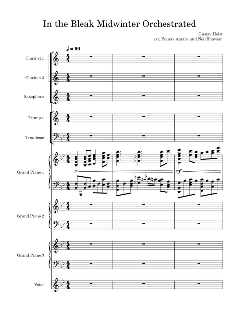 In the bleak midwinter – Gustav Holst Orchestrated