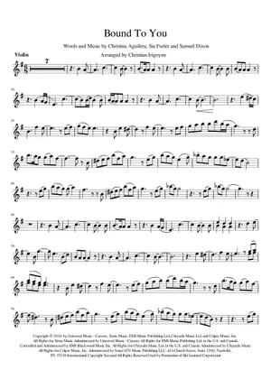 Bound to You for Combo group Sheet music for Piano, Trombone Bound to You for Combo group Sheet music for Piano, Trombone