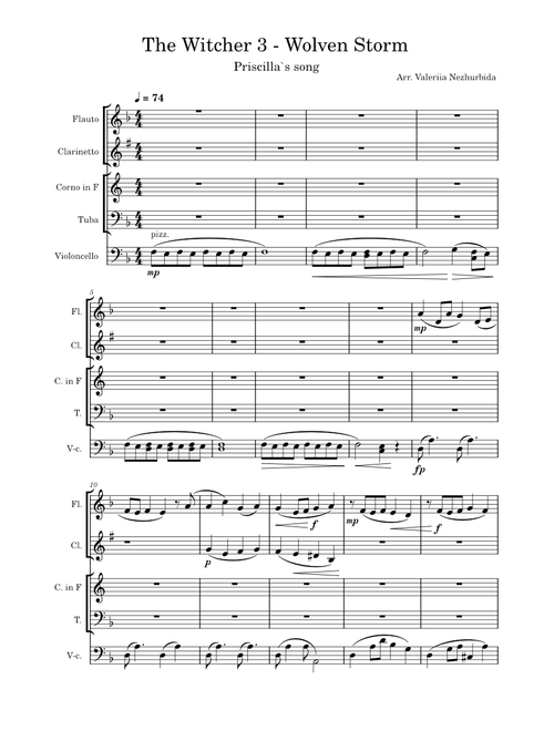 The Witcher 3: Wild Hunt - The Wolven Storm - Priscilla's Song – Marcin Przybyłowicz Priscilla’s song