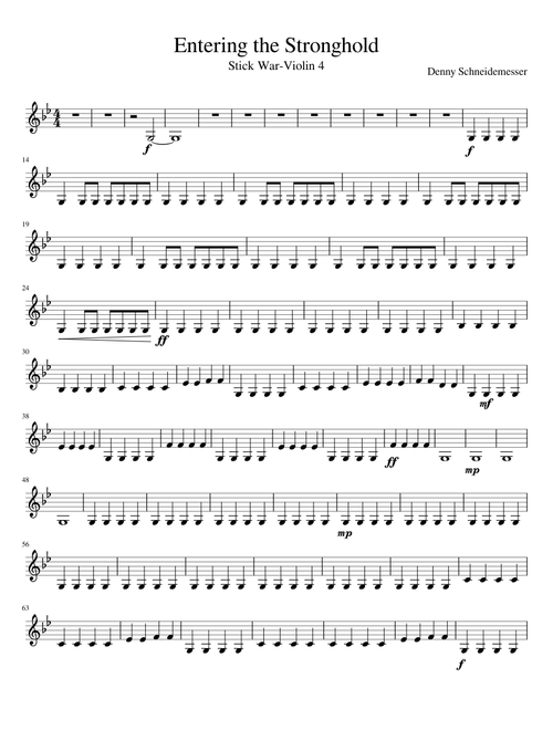 Entering the Stronghold violin 4