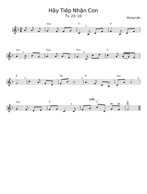 Hãy Tiếp Nhận Con - Hùng Lân