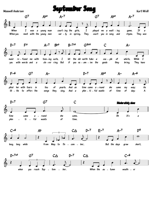 September Song