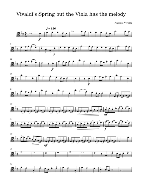 The four seasons - spring – Antonio Vivaldi