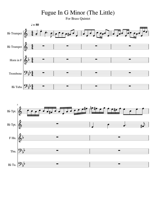 Fugue In G minor (The Little)