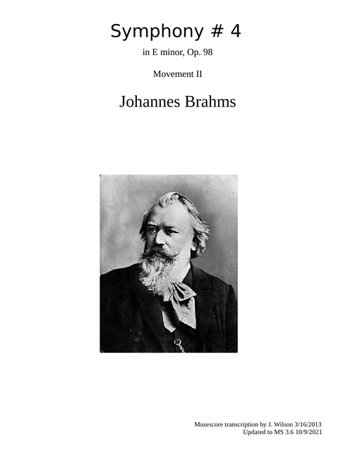 Brahms Symphony #4 second movement