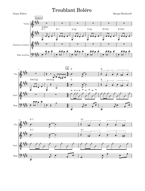 Troublant Boléro – Django Reinhardt