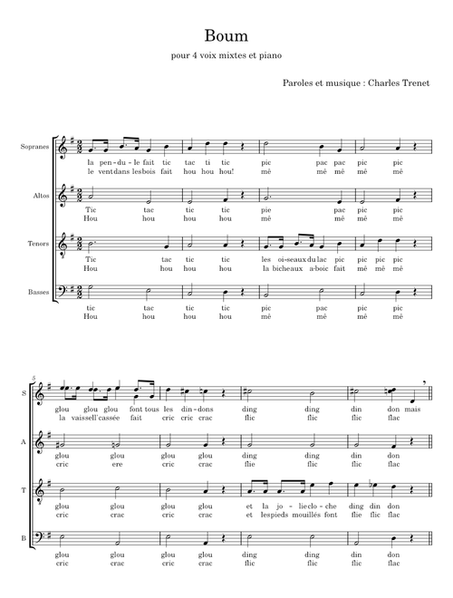 Boum - Charles Trenet