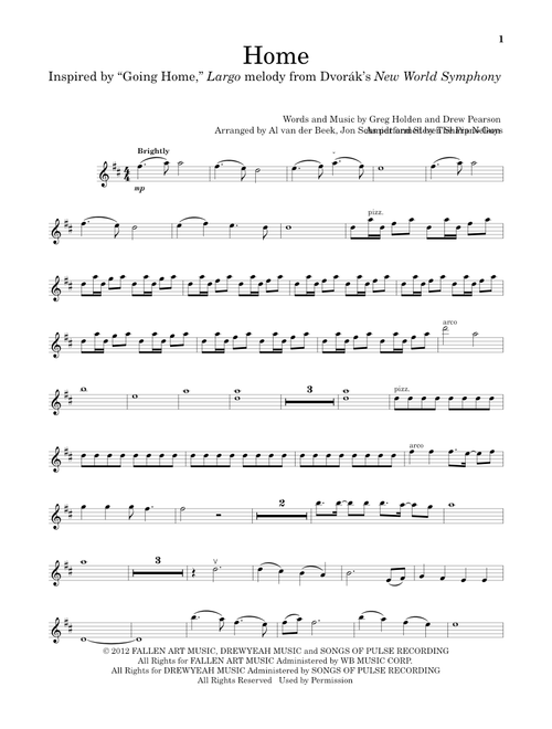Home - The Piano Guys, Phillip Phillips (Violin Solo)