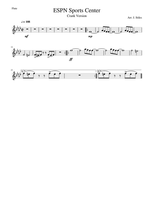 ESPN Sports Center Flute