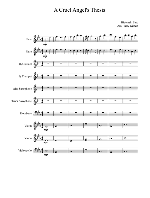 A Cruel Angel's Thesis for Orchestra