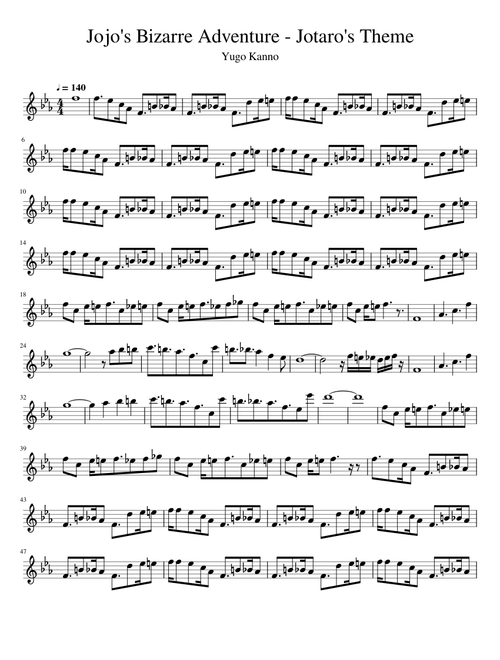 Jojo's Bizarre Adventure - Jotaro's Theme