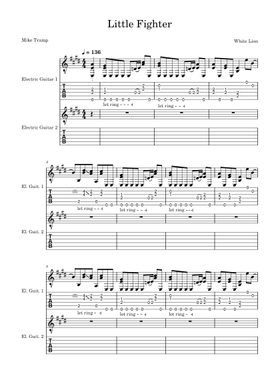 Free White Lion sheet music | Download PDF or print on Musescore.com