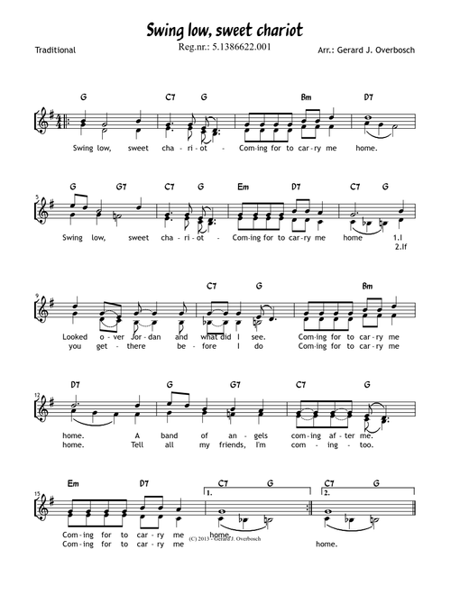Swing low, sweet chariot