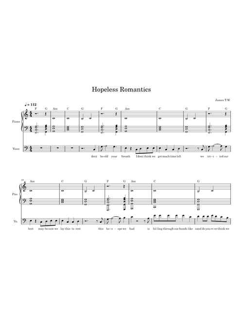 Hopeless Romantics – James T.W. Hopeless Romantics - James T.W.