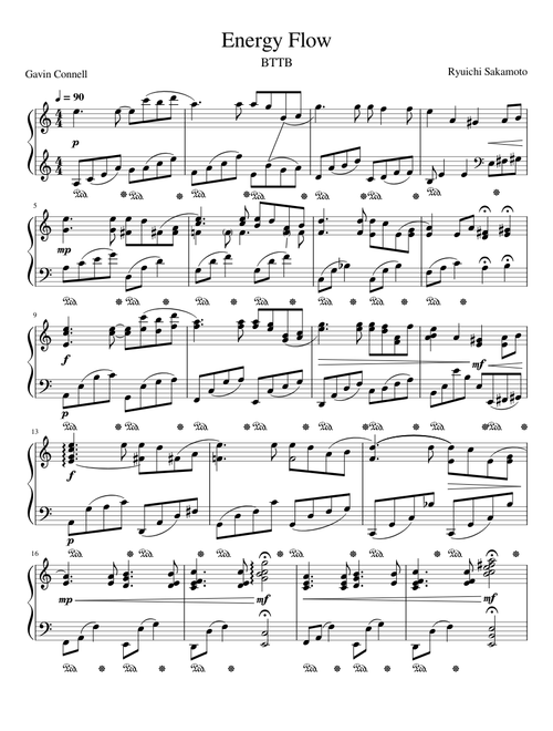 坂本龍一 sheet music by junjun0629 | Play, print, and download in