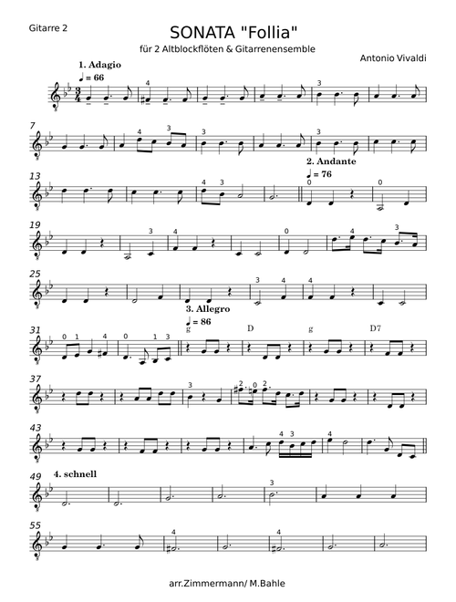 La Follia from Sonata Op.1 No 12/RV 63 - Antonio Vivaldi