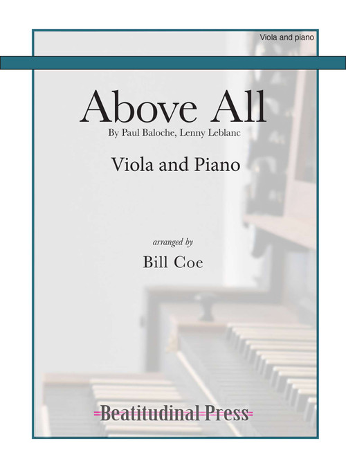 Above All (Arr. Bill Coe) - Rebecca St James (Viola and Piano)