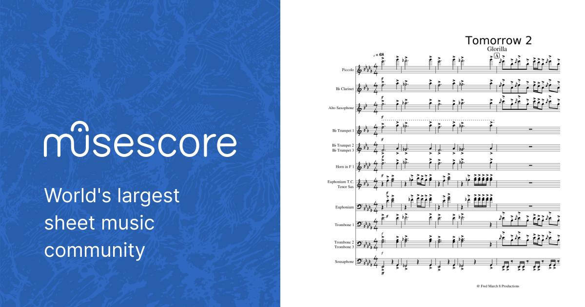 その他 TOMORROW [BANDO SCORE] Tomorrow and Tomorrow - FF XIV (for bard music player) Sheet