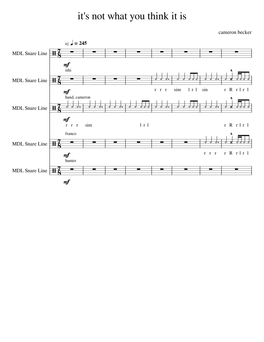 It s Not What You Think It Is Sheet Music For Snare Drum Percussion it-s-not-what-you-think-it-is-sheet-music-for-snare-drum-percussion