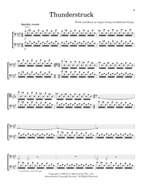 Thunderstruck - 2Cellos, AC/DC (Cello Duet)