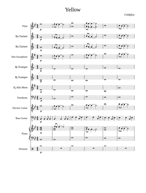 Yellow score