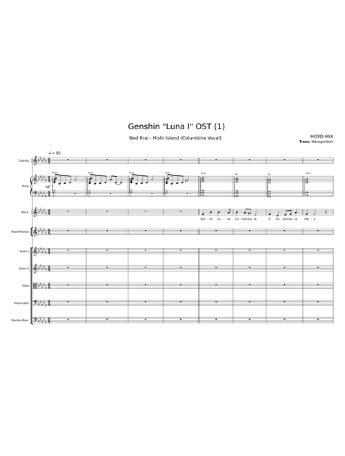 『Nod-Krai: Lullaby of the New Moon (I): Somnias a Luna』From Genshin impact Version "Luna I" OST