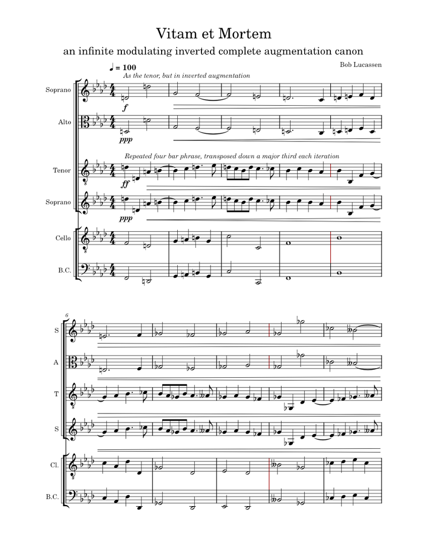 (Muse Sounds 4.0 test performance) Vitam et Mortem, a modulation canon ...