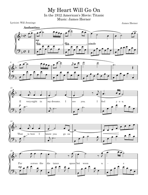 My Heart Will Go On – Celine Dion