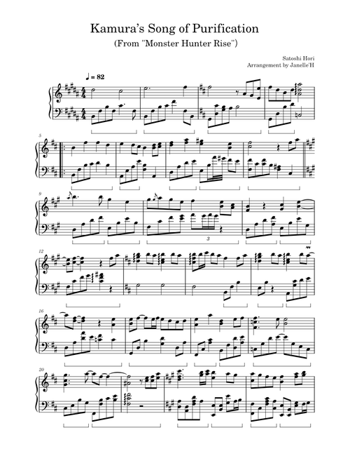 Kamura's Song of Purification (Piano Ver.) – Satoshi Hori Kamura's Song of Purification (Piano Ver.) – Monster Hunter Rise