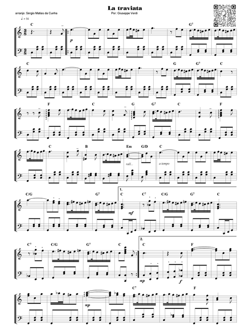 La traviata (Arr. Sérgio Matias da Cunha) - Giuseppe Verdi (Piano Solo)