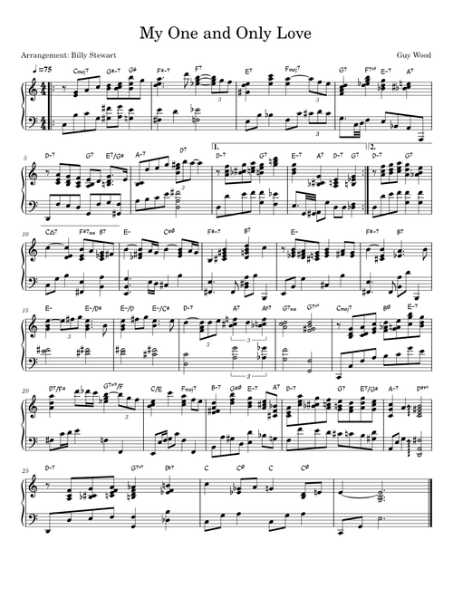My One and Only Love - Guy Wood, Robert Mellin