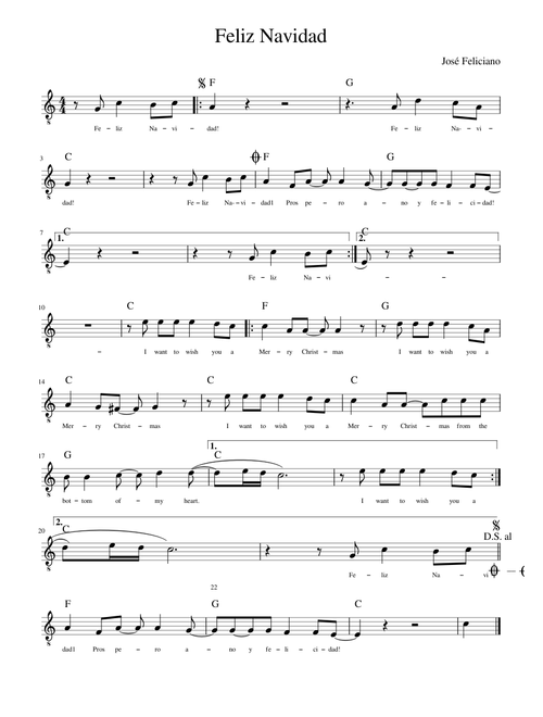 Feliz Navidad Guitar