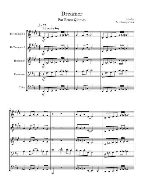 Dreamer Brass Quintet