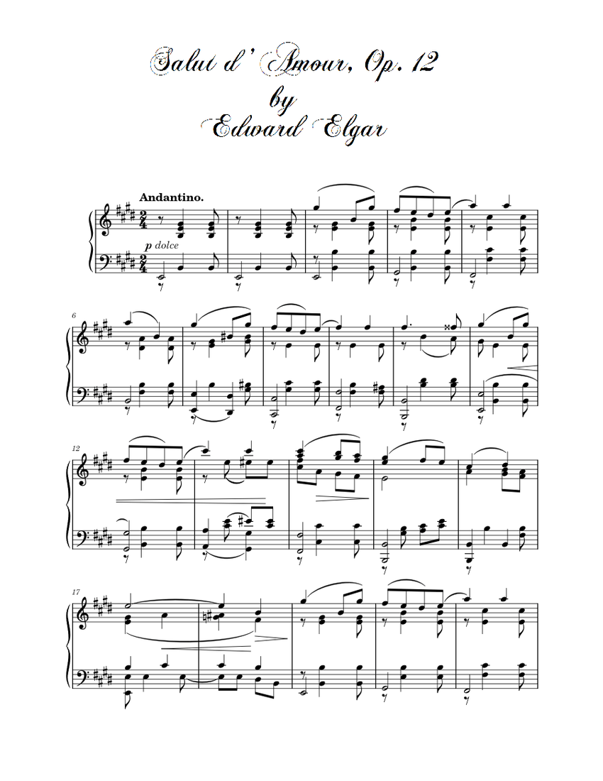 (未使用･未開封品)　Salut d'amour op. 12 fuer Violoncello und Klavier f4u0baa Salut d'amour op. 12 by Edward Elgar for Violoncello and Piano