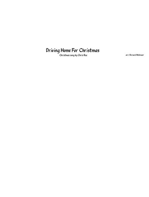 Driving home for christmas – Chris Rea