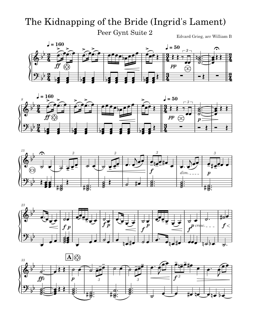 グリーグ Peer Gynt 楽譜 Opus 23 Grieg - Peer Gynt, Op. 23 (Sheet Music) - YouTube