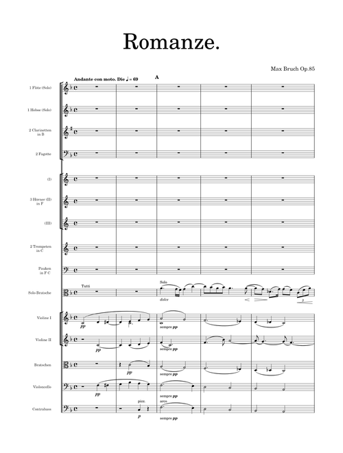Bruch - Romanze for Viola and Orchestra