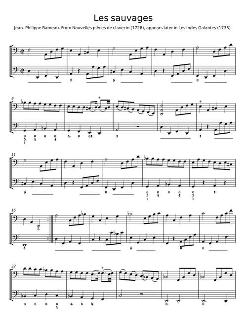 Les Sauvages - Jean-Philippe Rameau