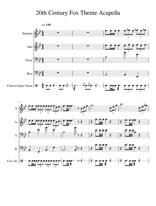 20th Century Fox Theme Acapella