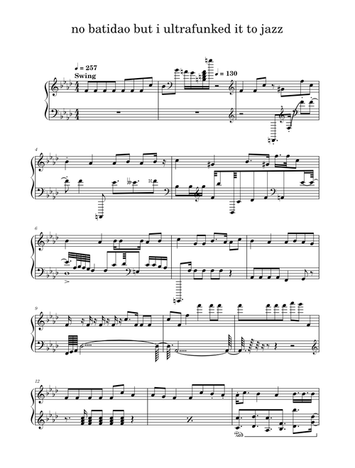 no batidao but i ultrafunked it to jazz