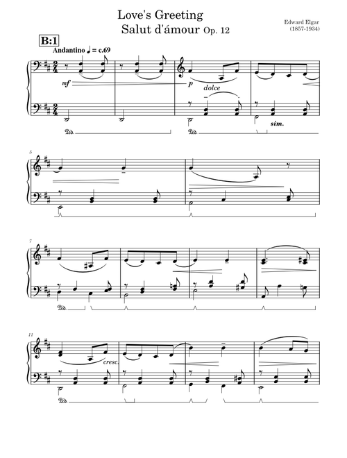Love's Greeting - Salut d'ámour