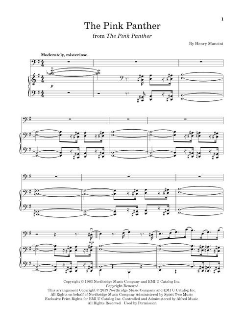 The Pink Panther - Henry Mancini (Cello and Piano)