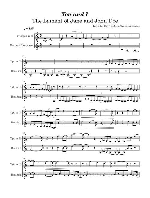 You and I - Forsaken Duet