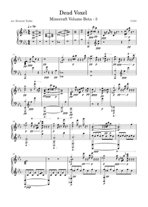 Minecraft - Dead Voxel Sheet Music for Piano (Solo) easy