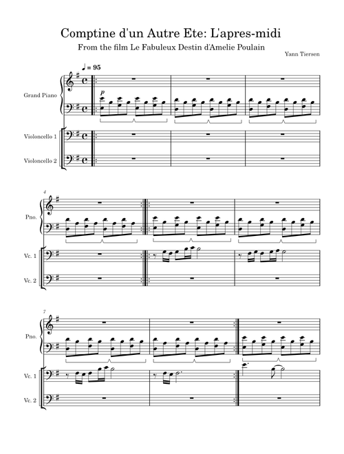 Comptine d'un autre été, l'après-midi – Yann Tiersen
