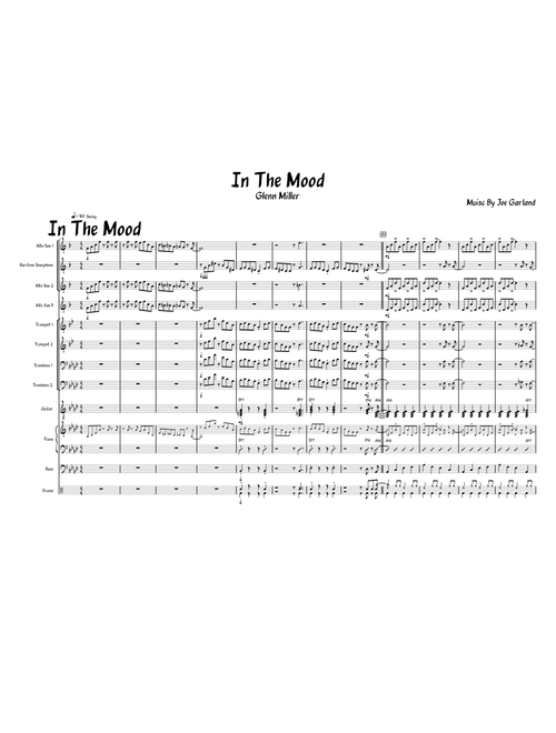 In the mood – Glenn Miller In the mood - Small Jazz Band Arrangement