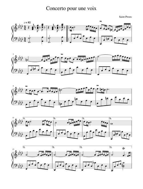 Concerto pour une voix