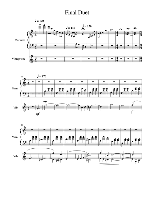 Final Duet for Marimba and Vibraphone
