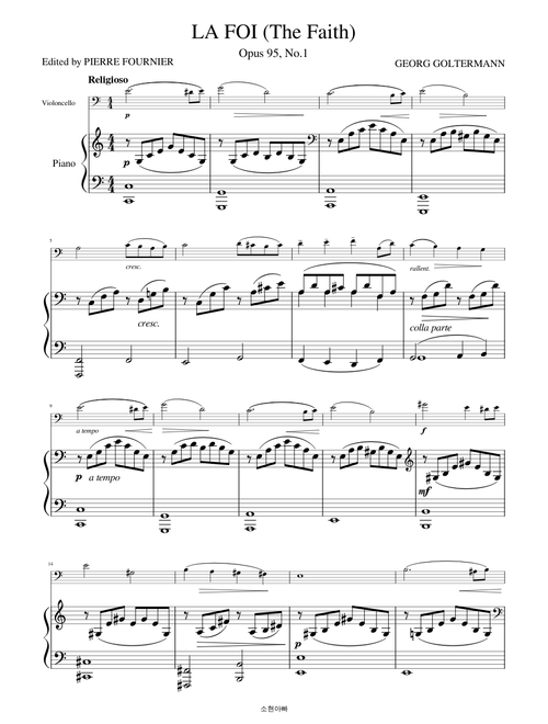 LA FOI - Georg Goltermann