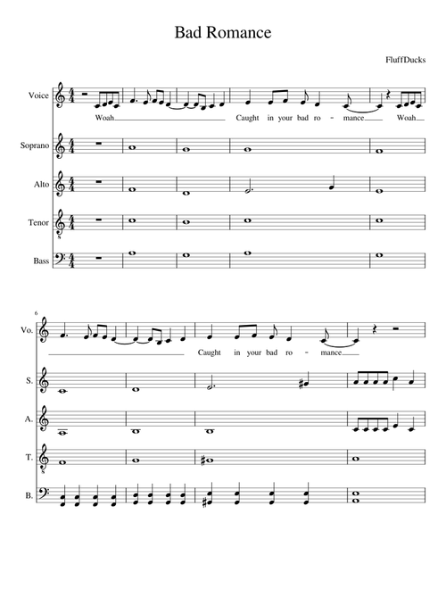 Bad Romance Acapella